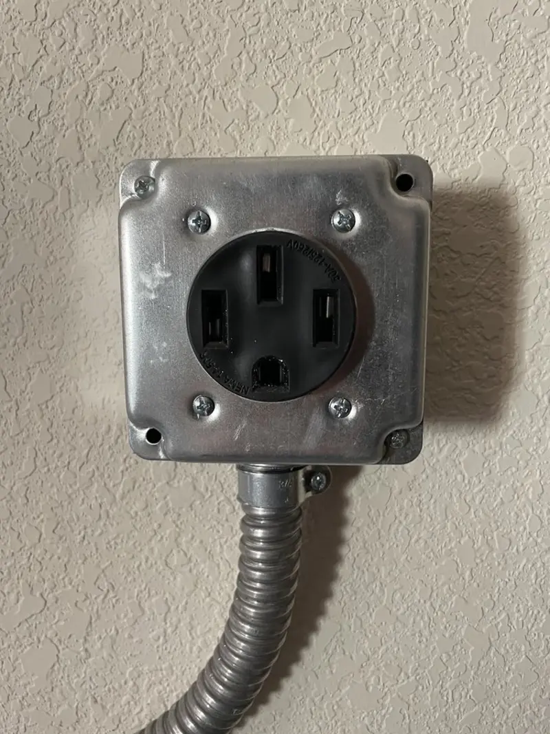 NEMA 14-50 outlet installed for Smart Home Electrical in Edina